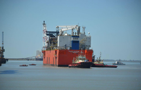 Puerto de Bahía Blanca.