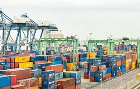 Congestión portuaria en