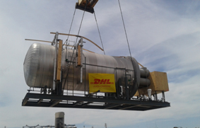 DHL transportó