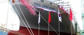 OOCL bautizó el primer fullcontainer de más de 21.000 Teus