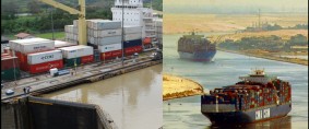 Navieras evitan canales de Suez y Panamá