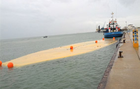 contenedor flexible flotante 