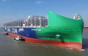 CMA CGM recibió nuevo buque a GNL de 24.212 TEUs
