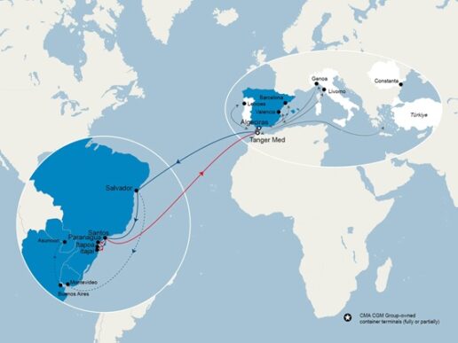 Servicio SIRIUS: CMA CGM reorganiza escalas