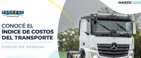 Costos de transporte cierran marzo con alza del 10,15%